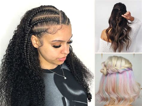 down braids hairstyles|2 braids half up down.